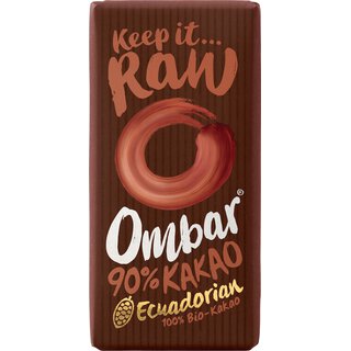 Ombar 90% Rohkakao Bio Roh-Schokolade, 35 g