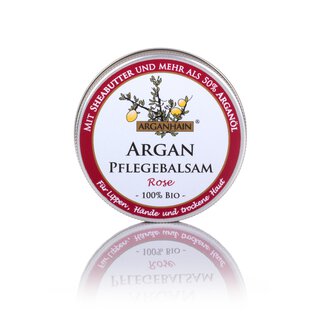 30 ml ARGANHAIN  Bio Arganl-Pflegebalsam Rose, ICADA-zertifizierte Naturkosmetik