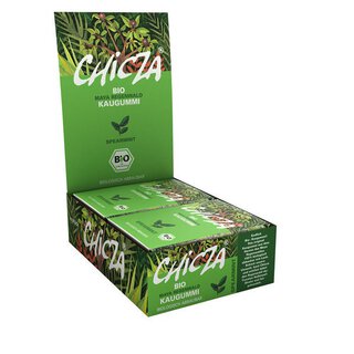 10er Pack CHICZA Bio-Kaugummi Spearmint, 10x30 g