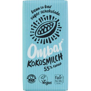 Ombar Kokosmilch Bio Roh-Schokolade, 35 g