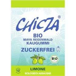CHICZA Bio-Kaugummi Limone ZUCKERFREI, 30 g