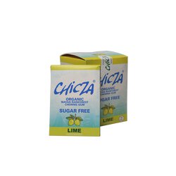 10er Pack CHICZA Bio-Kaugummi Limone ZUCKERFREI, 10x30 g