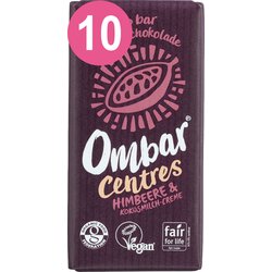 Ombar 10 er Pack Ombar CENTRES Himbeere Kokosmilch Creme...